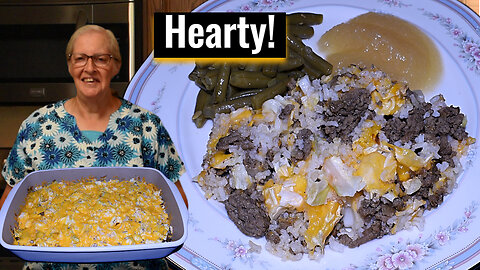 Delicious Layered Cabbage Beef Bake, Budget-Friendly Recipe, Inspirational Thought