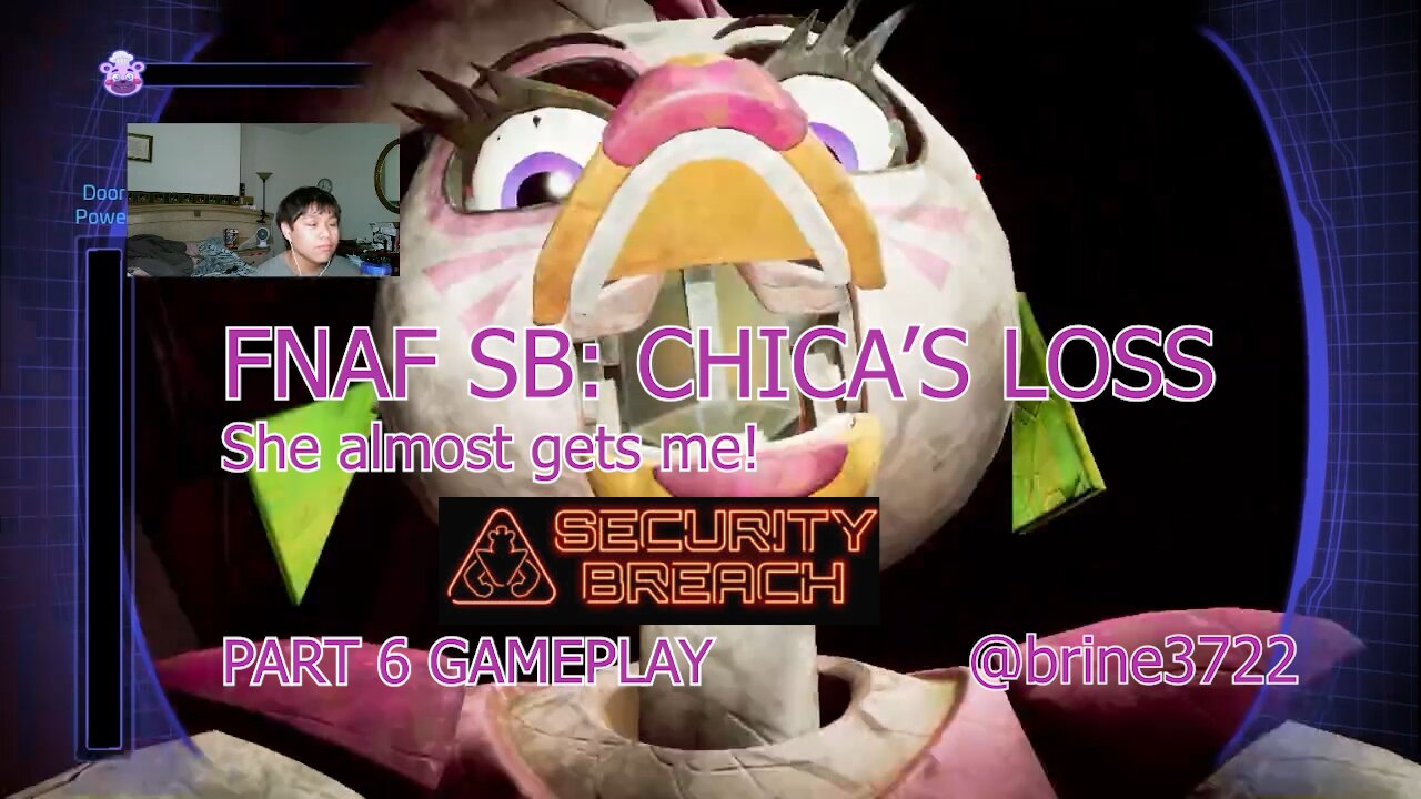 FNAF Security Breach Gameplay 6: Chica wants pizza and attacks me😡