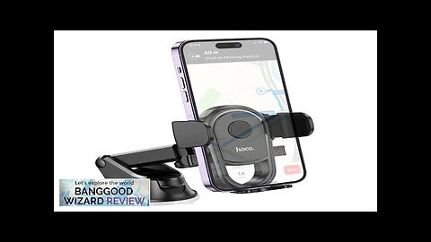 HOCO H5 360 Rotation Suction Cup Universal Phone Holder GPS Vehicle Mounts Review