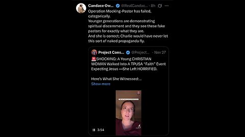 Candace ~ Operation Mocking-Pastor has failed,