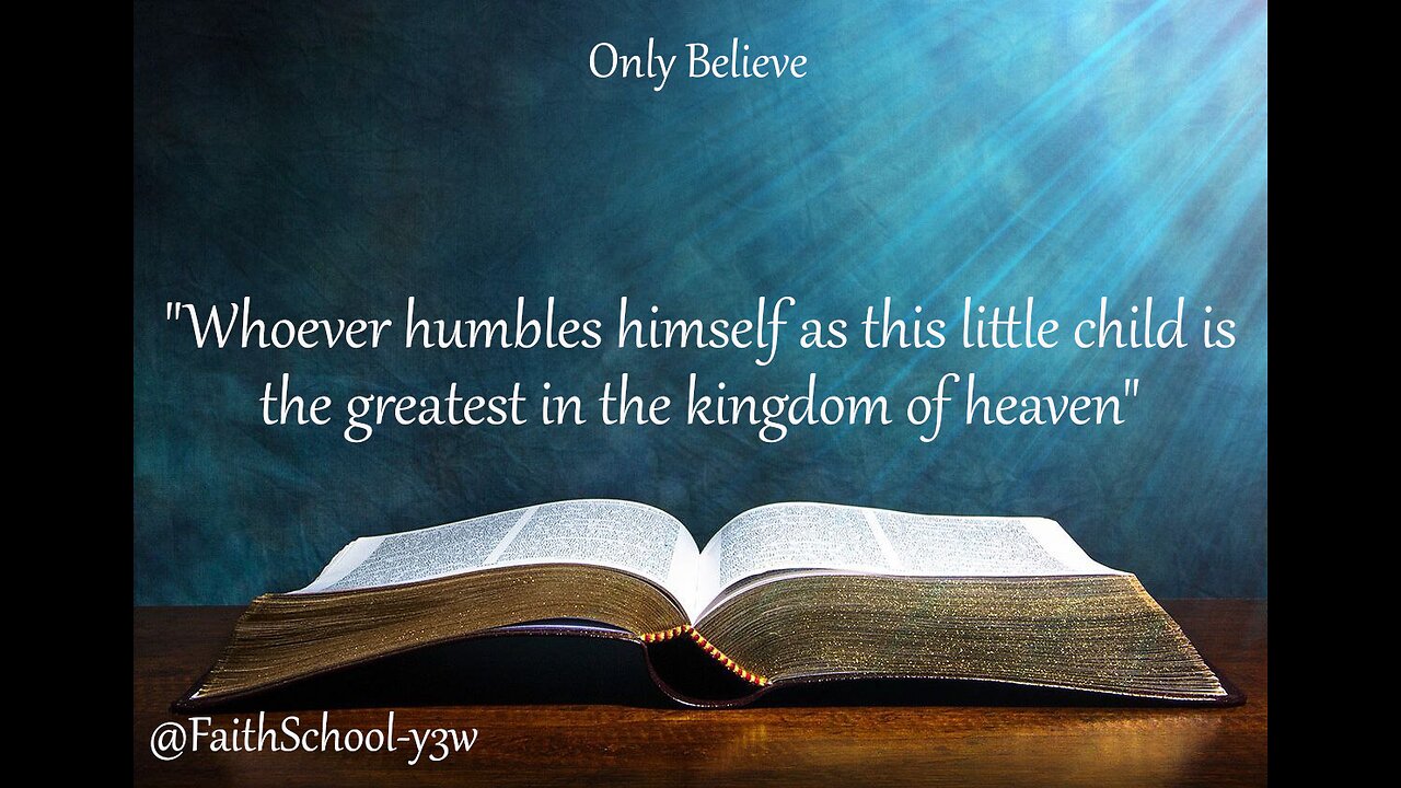 Approach the word of God in humility