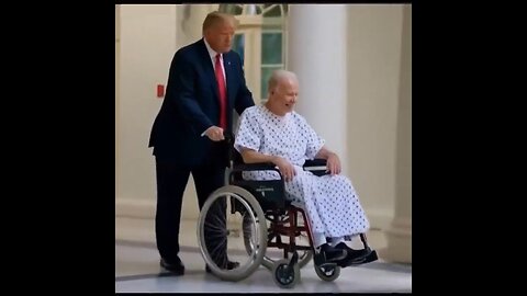 HA! President Biden Being Escorted Out Of The White House By President Donald Trump