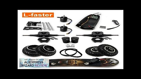 L-faster Electric Mountain Skateboard Components DIY Assemble All Terrain Skate Board Review