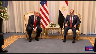 Trump meets with Egyptian President el-Sissi and says peace is 'going to happen'
