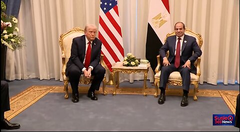 Trump meets with Egyptian President el-Sissi and says peace is 'going to happen'