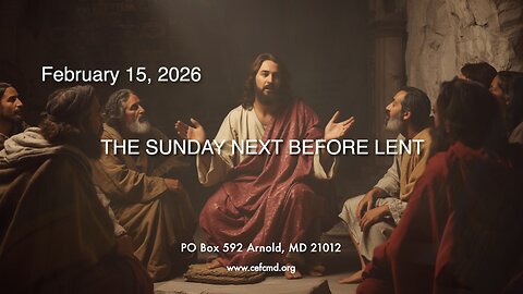 Cornerstone Free Church Worship Service - February 15, 2026