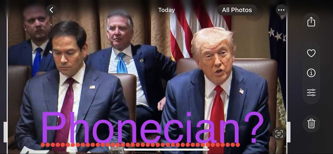 President Trump‘s first cabinet meeting along with Elon Musk…Decode!