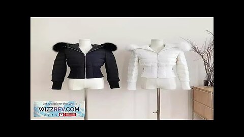 2024 Winter Real Fox Fur Women White Goose Down 2000s Short Jacket Review