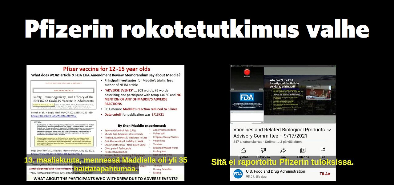 Pfizerin rokotetutkimus valhe