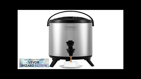 VEVOR Stainless Steel Insulated Beverage Dispenser 2 Gallon 7.6 Liter Thermal Hot Review