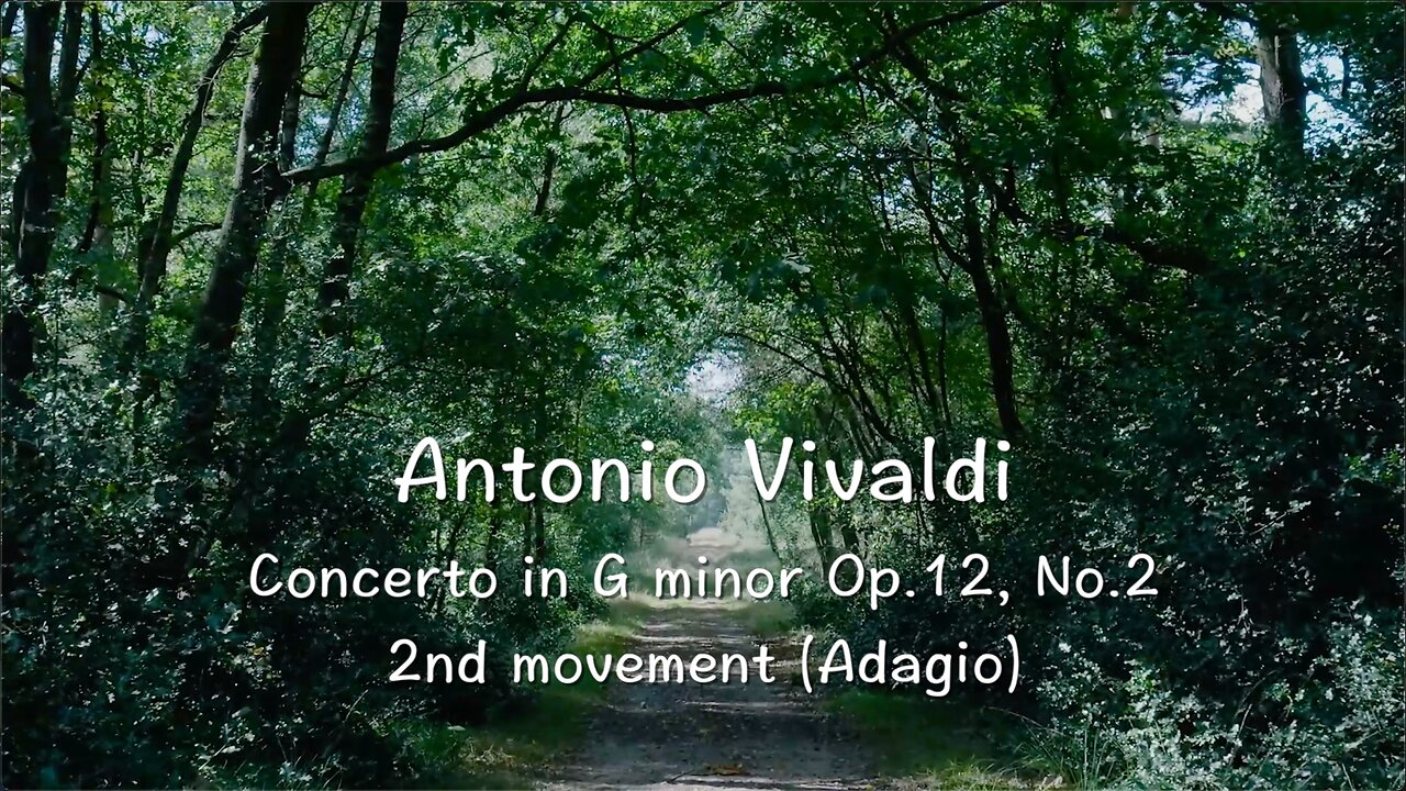 Vivaldi — Concerto in G minor (Adagio)