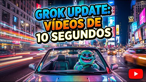 NOVIDADE NO GROK - AGORA CRIA VÍDEOS COM 10 SEGUNDOS (mas só em contas pagas por enquanto)