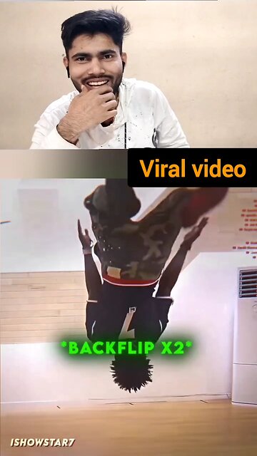 speed ladki ke samne char backflip mara