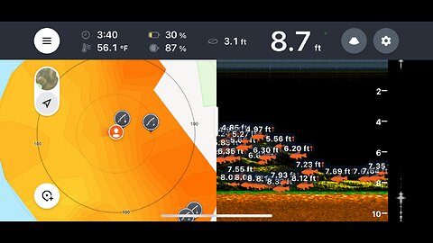 Deeper 'Max' sonar - trying it out, first time at the dock 11.30.25
