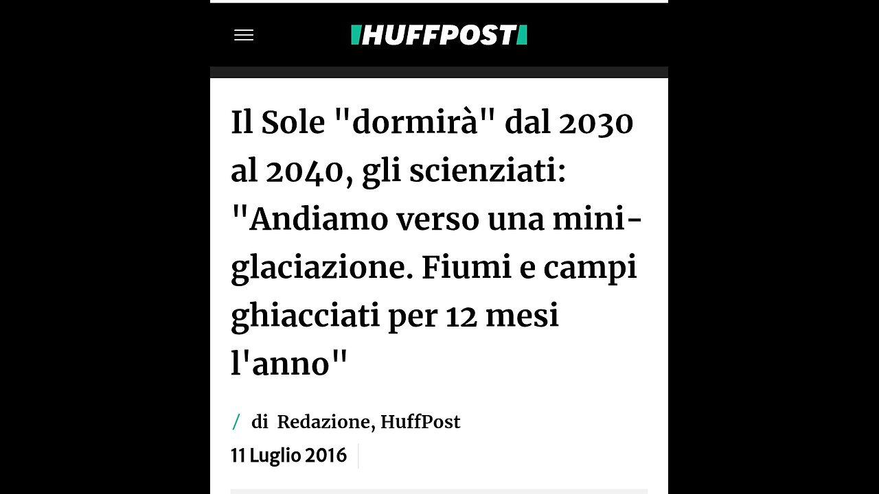 INCOMBE UNA MINI ERA GLACIALE: MENTRE IL MEAINSTREM CREA ALLARMISMO SUL RISCALDAMENTO IN REALTÀ LA CORRENTE DEL GOLFO POTREBBE CROLLARE GIÀ NEL 2025 (le fonti in descrizione)
