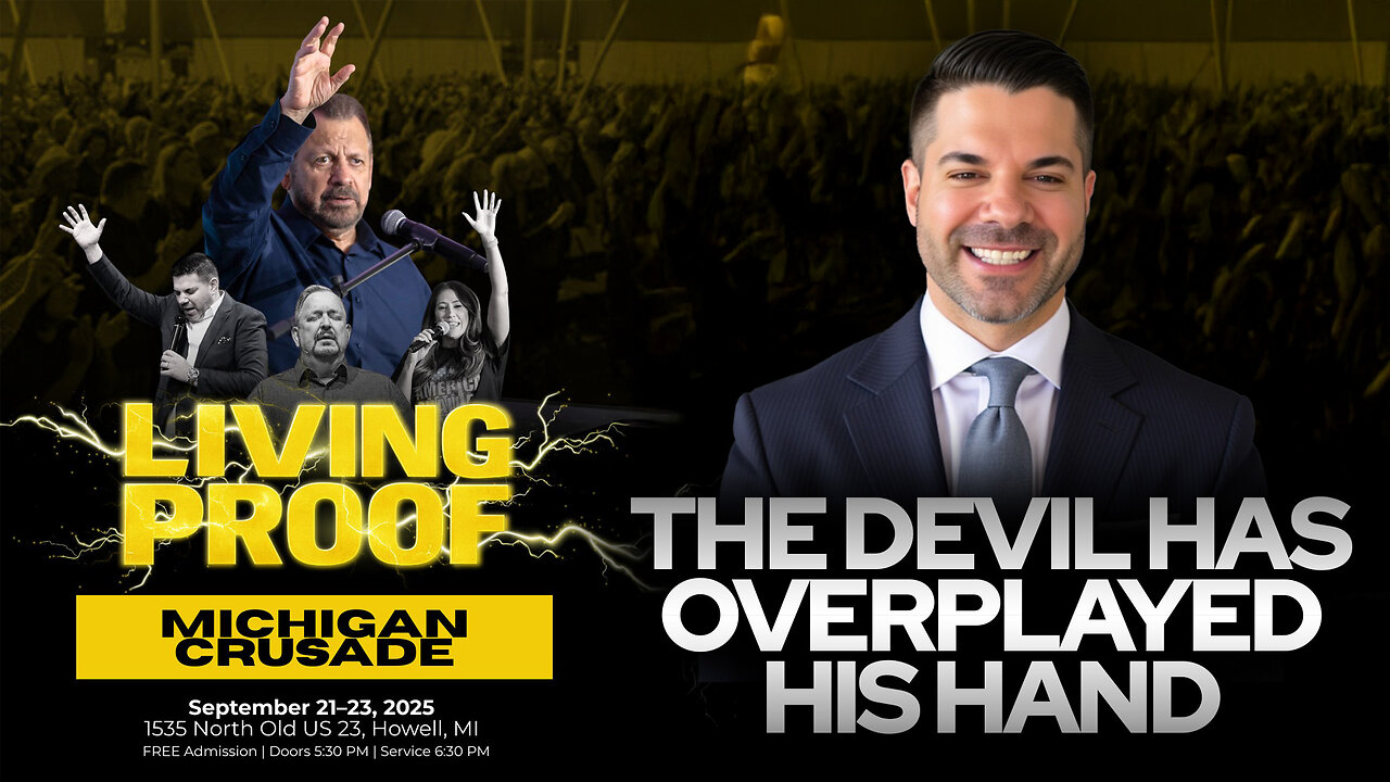The Devil Has Overplayed His Hand • Todd Coconato LIVE from Living Proof Crusade Michigan