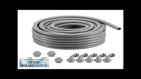 VEVOR 1-Inch Flexible Electrical Conduit 100 ft PVC Liquid-Tight Conduit Non-Metallic Review