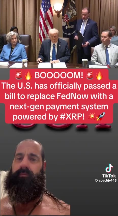 The U.S. has passed a bill to replace FedNow with a payment system powered by $XRP