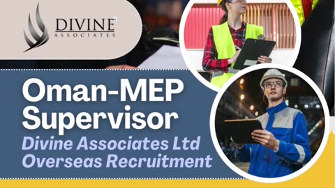 Lead MEP Supervisor – Oman Opportunity | Divine Associates Ltd