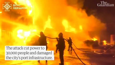 🔥🚒 Ukraine Russia War | Ukrainian Firefighters Battle Odesa Blaze | RCF