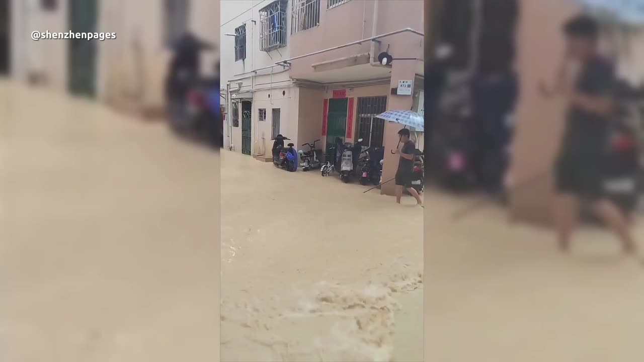 Super Typhoon Ragasa Shut Down Shenzhen!