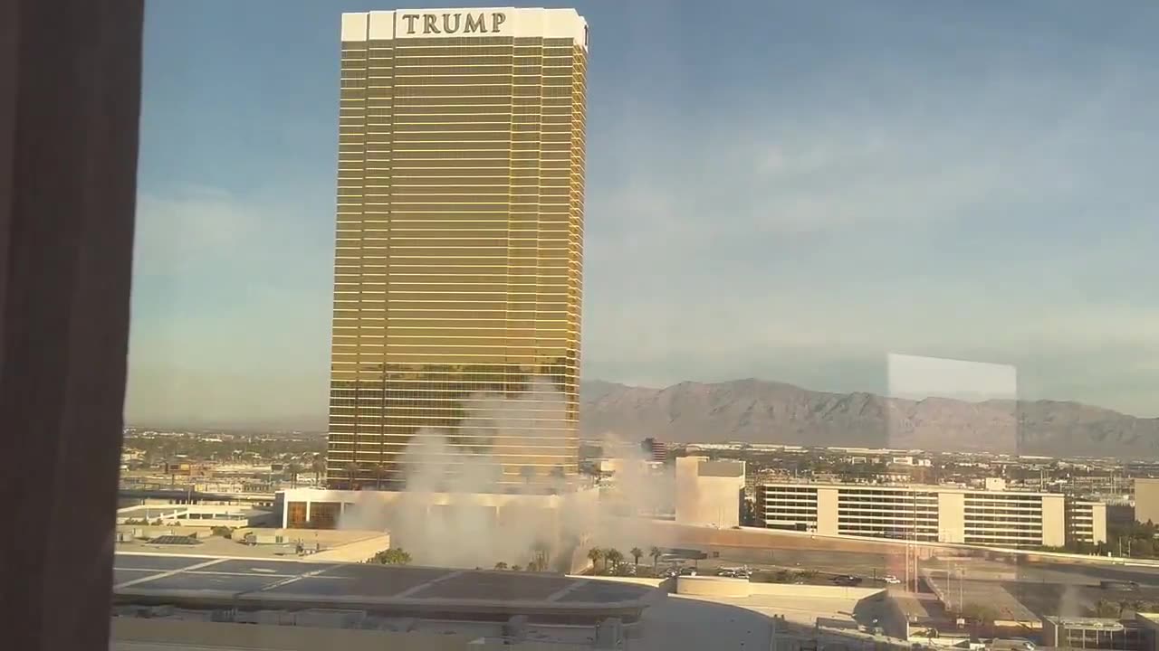 Explosion at Trump Tower in Las Vegas