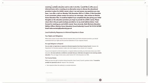 Education Hero: AI powered legal resource for home educators