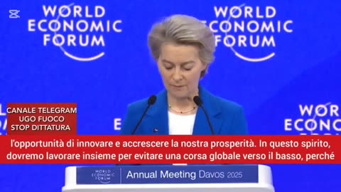 VON DER LEYEN: PARLA DELL' ORDINE MONDIALE AL WEF