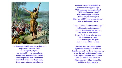 Psalm 85 in full. Tune: Blaenwern