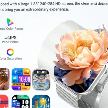 Smart Watches for Women, 1.83" HD Fitness Tracker (Answer/Make Calls), 120+ Sport