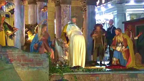 Wow - POPE LEO XIV Climbs into the NATIVITY and Gives a Blessing to End 2025!