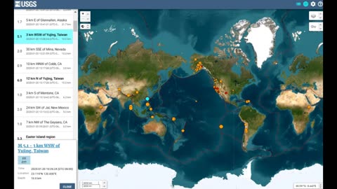 Very Strong Earthquake Taiwan January 20th 2025!