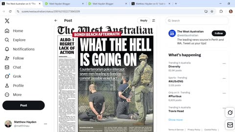 Confirmation that Sydney and Perth MSM outlets are part of psyop targeting myself