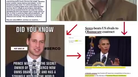 SERCO, OBAMACARE, PRINCE WILLIAM and CHILD TRAFFICKING