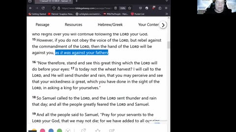Journey Through The Bible -- 1 Samuel 12-13 03012025