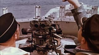 Original color footage featuring Kriegsmarine "Schnellboote" torpedo boats