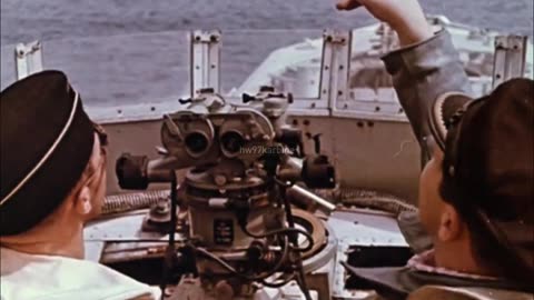 Original color footage featuring Kriegsmarine "Schnellboote" torpedo boats