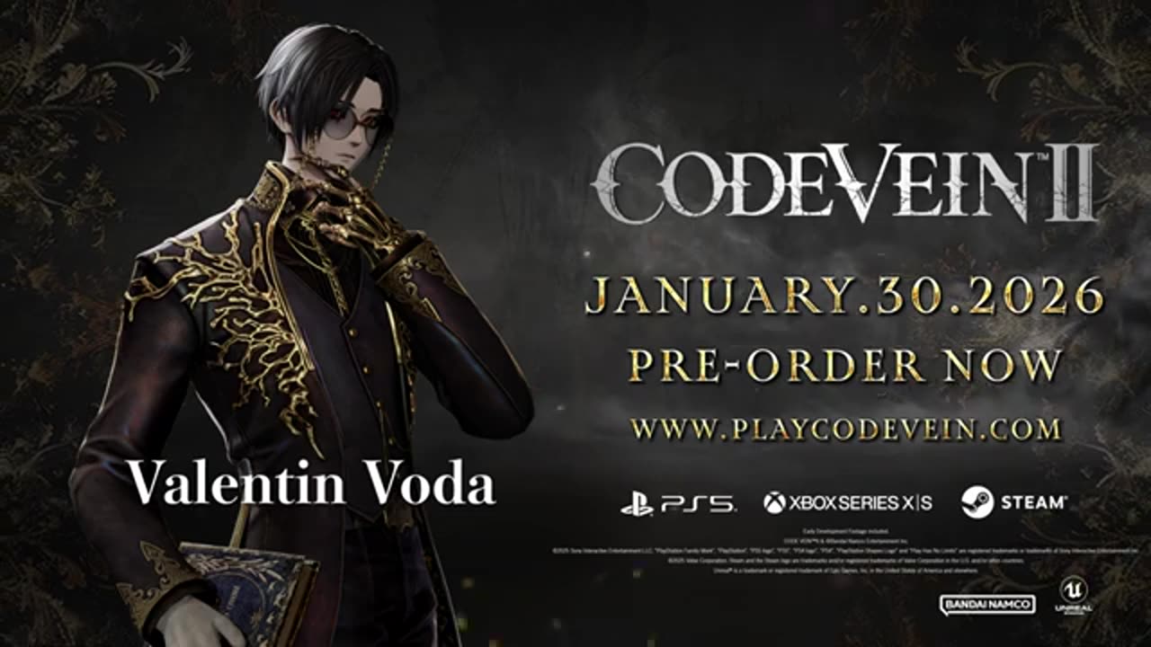 Code Vein 2 - Official Valentin Voda Character Trailer