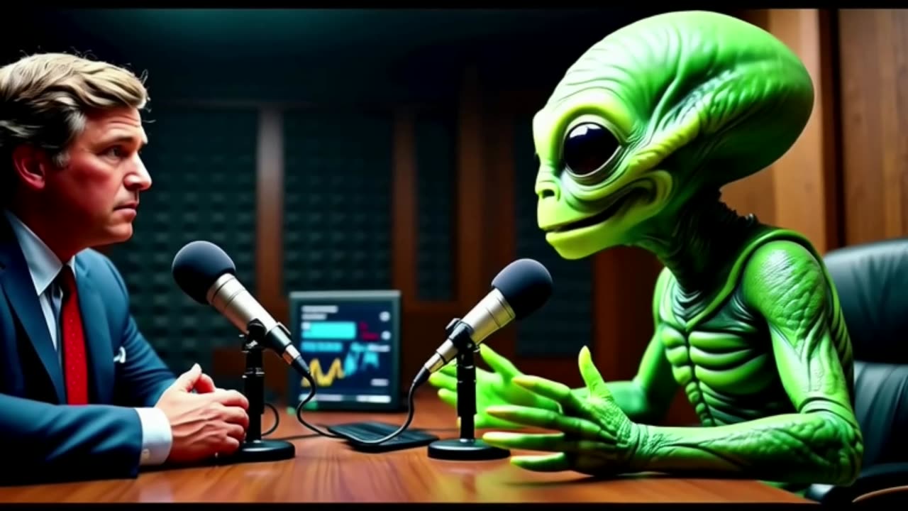 DRUCKER CARLSON INTERVIEW WITH AN ALIEN