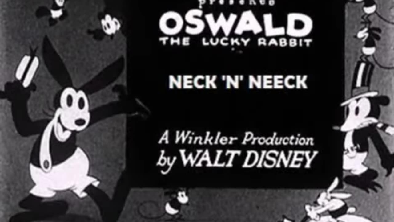 Oswald The Lucky Rabbit Neck N Neck 1928