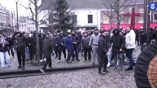 Quran burning event last year in the Netherlands under police protection.