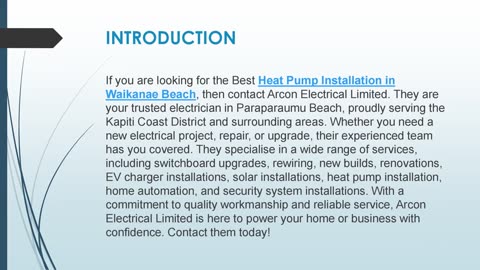 Best Heat Pump Installation in Waikanae Beach