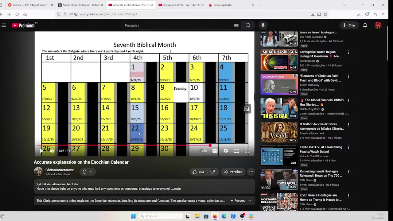 Rapture October 22 23 - Enoque Calendar