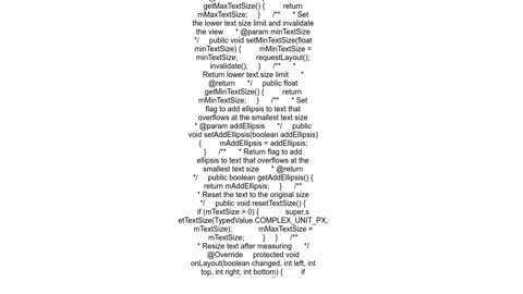 Auto Scale TextView Text to Fit within Bounds