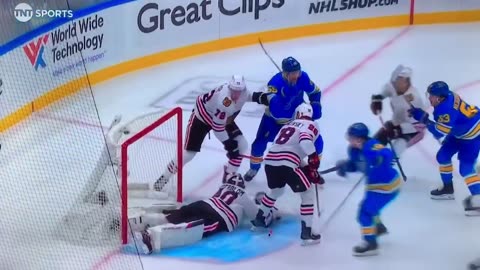 Blues LW #63 Jake Neighbours 🥅(4)🏒Wrist-Shot Goal