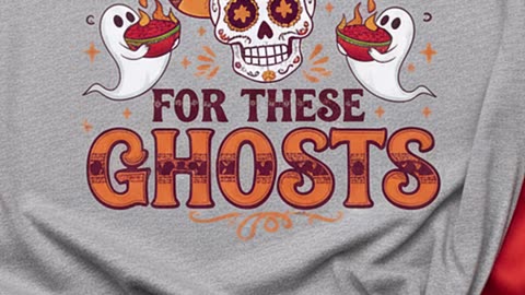 This salsa was so hot it scared the ghosts away lol #spicyshirt #halloweenstyle