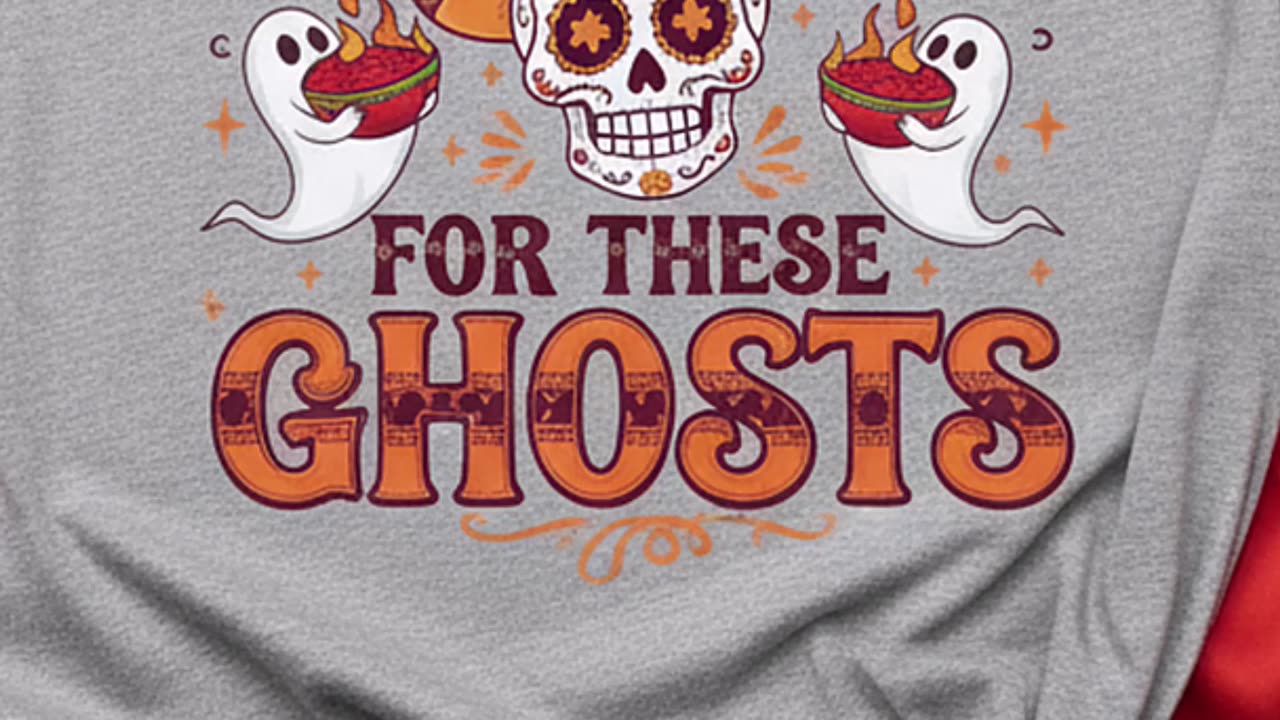 This salsa was so hot it scared the ghosts away lol #spicyshirt #halloweenstyle