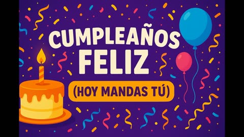 🎂 CUMPLEAÑOS FELIZ (HOY MANDAS TÚ) – La Nueva Canción Oficial de Todos los Cumpleaños 2025 🎉🔥