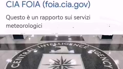 30 REPORT DESECRETATI DELLA CIA SULLA GEOINGEGNERIA SIA SU SRM CHE CLOUD SEEDING [i documenti sono nella sezione "descrizione"