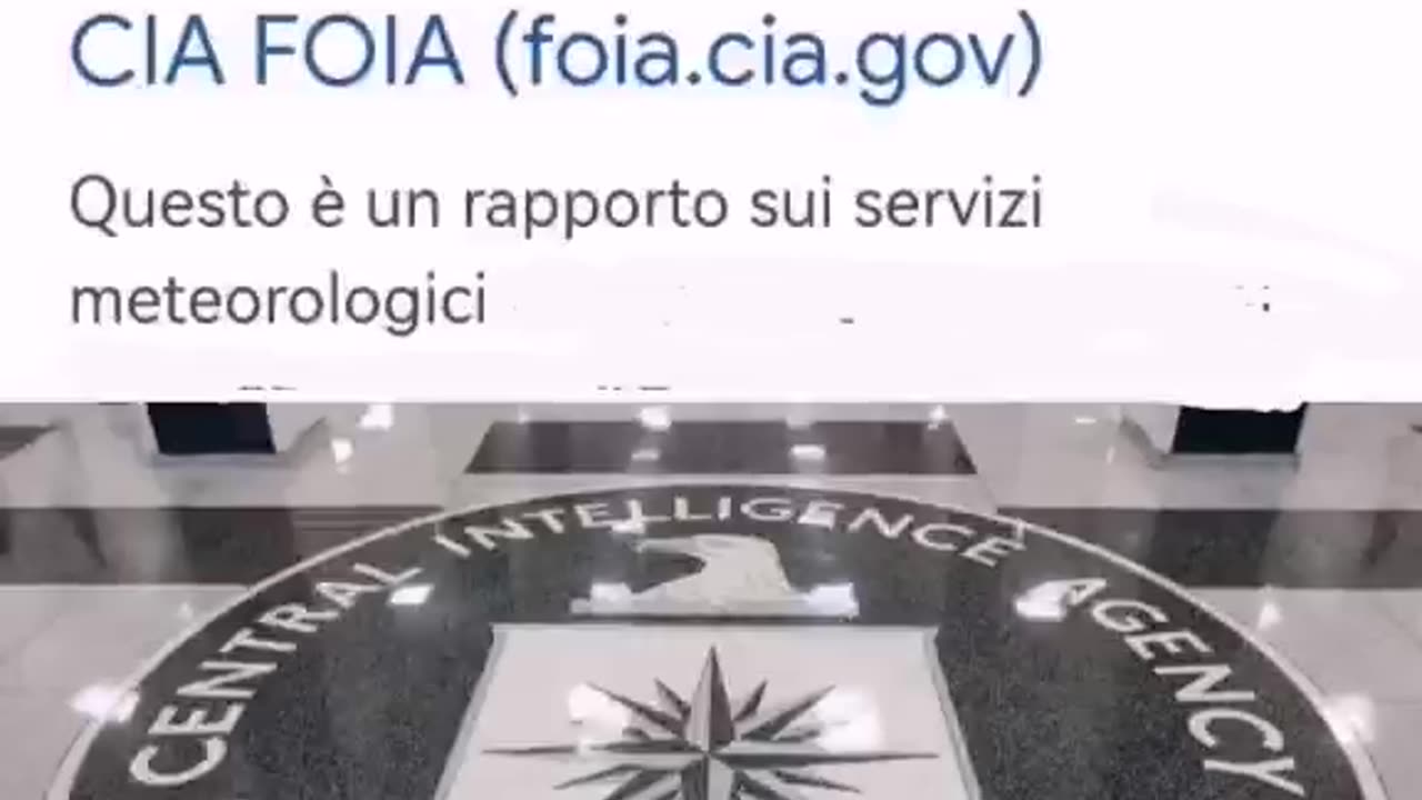 30 REPORT DESECRETATI DELLA CIA SULLA GEOINGEGNERIA SIA SU SRM CHE CLOUD SEEDING [i documenti sono nella sezione "descrizione"